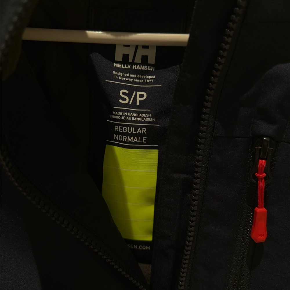 Helly Hansen Navy Blue Shell Jacket Size Small - image 2